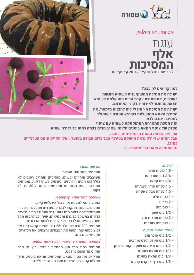 עוגת אלף המסיכות